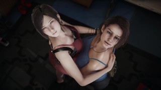 Resident Evil – Lésbica – Jill Valentine x Ada Wong – Pornografia 3D